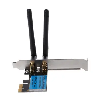 PCI-E 1200 Мбит/с Беспроводная Сетевая карта 2,4 ГГц/5 ГГц Двухдиапазонный PCI Express WIFI Адаптер WLAN Card с Антеннами для ПК Computer Acce