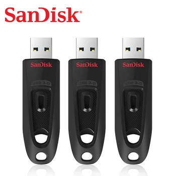 SanDisk USB3.0 Оригинальный CZ48 130 МБ/с./С USB Флешка 512G 256GB 128G 64GB 32GB 16GB Ручка флэш-Накопитель Высококачественное Запоминающее устройство