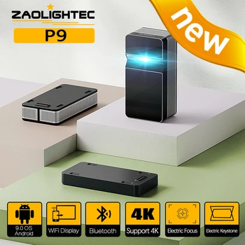 ZAOLIGHTEC P9 4K Проектор 2700 ANSI Android Умный Домашний Кинотеатр Короткофокусный ТВ Видеопроектор с HDR MEMC 3D Проектор