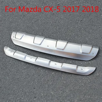 автомобильные аксессуары для Mazda Cx-5 2017 2018 Протектор переднего и заднего бампера из нержавеющей стали, накладка на опорную пластину, подходит для стайлинга автомобилей