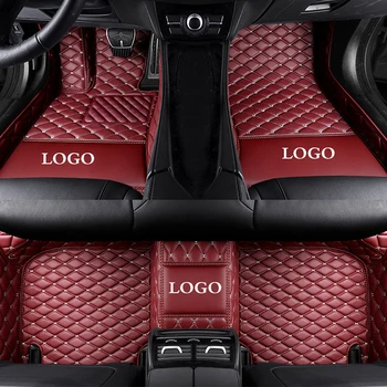 Автомобильные коврики с логотипом для Volkswagen для touareg passat polo golf tiguan touran bora Sagitar Magotan Teramont mats