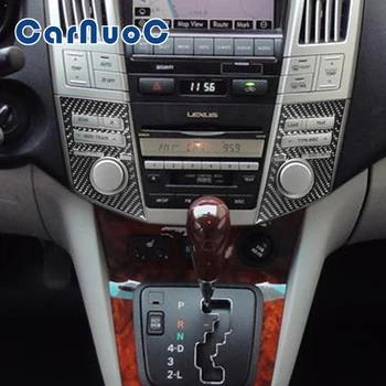 Автомобильные Наклейки, Аксессуары для украшения Аудиопанели Управления, внутренние планки, молдинги, подходят для Lexus RX330 2004-2006 RX350 2006-2009