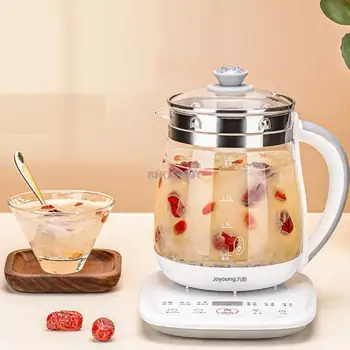 Бытовой Электрический Чайник 220 В 1,5 Л, Автоматический Стеклянный Горшок для сохранения здоровья, Портативная Мини-Мультиварка для приготовления чая и Десерта
