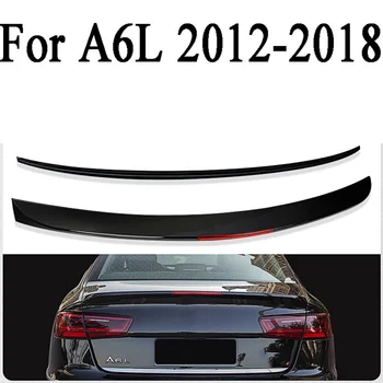 Для Audi A6L 2012 2013 2014 2015 2016 2017 2018 ABS Задний спойлер багажника, крыло, Отражатель для губ, Лампа