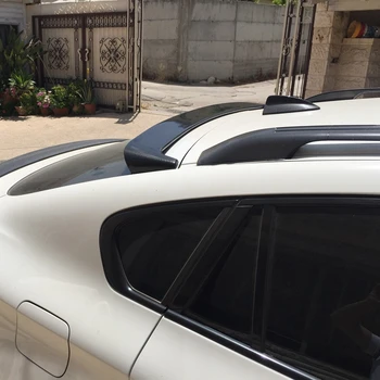 Для BMW E71 X6 2008-2014 HM Стиль Карбоновый спойлер на задней крыше FRP глянцевый черный Кованый карбон