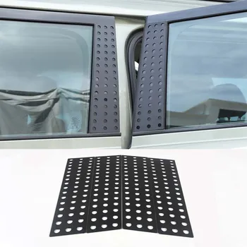 Для Land Rover Defender 110 130 2020 - 2023 Защитная пластина с сотовой отделкой центральной стойки окна автомобиля, Детали экстерьера, аксессуары из сплава