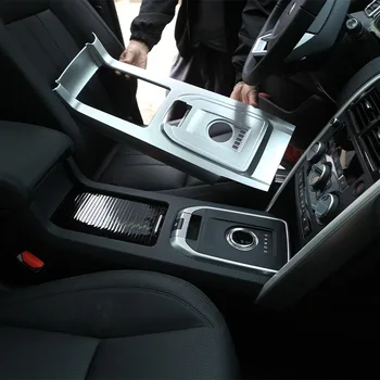 Для Land Rover Discovery Sport 2015-2020 ABS Хром/Углеродное волокно, Центральная консоль, накладка на панель переключения передач, Аксессуары для интерьера автомобиля