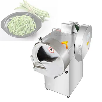 Коммерческая Электрическая Ломтерезка, Измельчитель картофеля, Машина для резки лука из нержавеющей стали, машина для резки овощей с двойной головкой