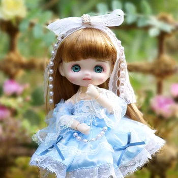 Куклы BJD в полном комплекте 22,5 см, классическое платье принцессы, механическое соединение 1/8 Bjd, милая кукла, включая одежду, обувь, игрушки 9 дюймов