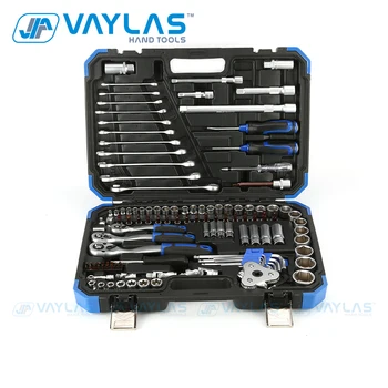 Набор многофункциональных инструментов Vaylas 121 шт., набор бытовых инструментов, гаечный ключ с храповым механизмом, набор торцевых втулок с выдувным чехлом