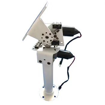Новый DIY DC Двухосный Робот для Отслеживания Солнечной энергии с Поворотом и Мониторингом, Тяжелая Нагрузка, Высокий Крутящий Момент, Цельнометаллический Червячный мотор-редуктор X Axis Y Axis