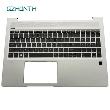 Новый Верхний корпус с подставкой для рук и клавиатурой с подсветкой для HP ProBook 450 G6 G7 455 G6 G7 455R G6 G7 (серебристый) L45091-001