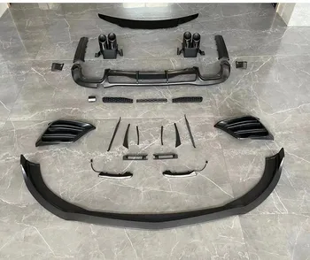 Передняя лопата автомобиля, задний спойлер, задняя губа, крышка горловины, рамка для Mercedes-Benz S-class W223, обновление Brabus