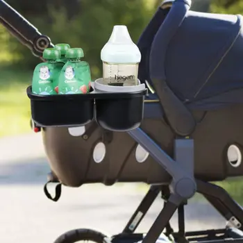 Подстаканник для детской коляски, Регулируемая универсальная подставка для молочных бутылок с возможностью поворота на 360 градусов, держатель для велосипеда, держатель для детских напитков 3 в 1