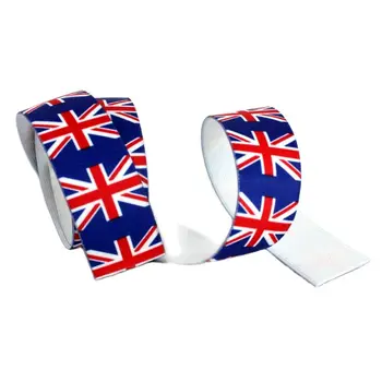Популярный узор британского флага, высококачественные и прочные брюки, юбка, ремень, украшение автомобиля, цветная печать, резинка, эластичная лента