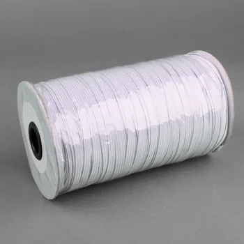 Продвижение DIY аксессуары ширина вязания эластичной тесьмой 3 мм около 200 ярдов в рулоне