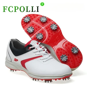 Профессиональные Мужские Тренировочные кожаные кроссовки для гольфа для мужчин, высококачественная обувь для гольфа, Мужские Брендовые дизайнерские кроссовки для гольфа, мужские