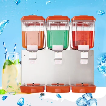 Трехцилиндровая машина для приготовления холодных напитков, коммерческий сок для кафетерия, полноавтоматический горячий